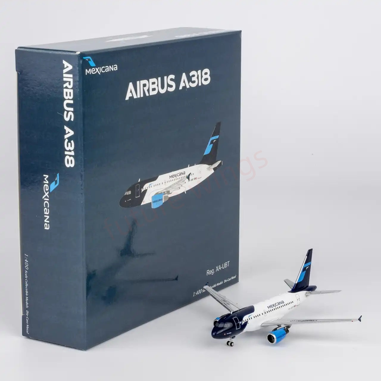 1:400 NG Models NG48027 Mexican A318-100 XA-UBT Aircraft Model+Free Tractor