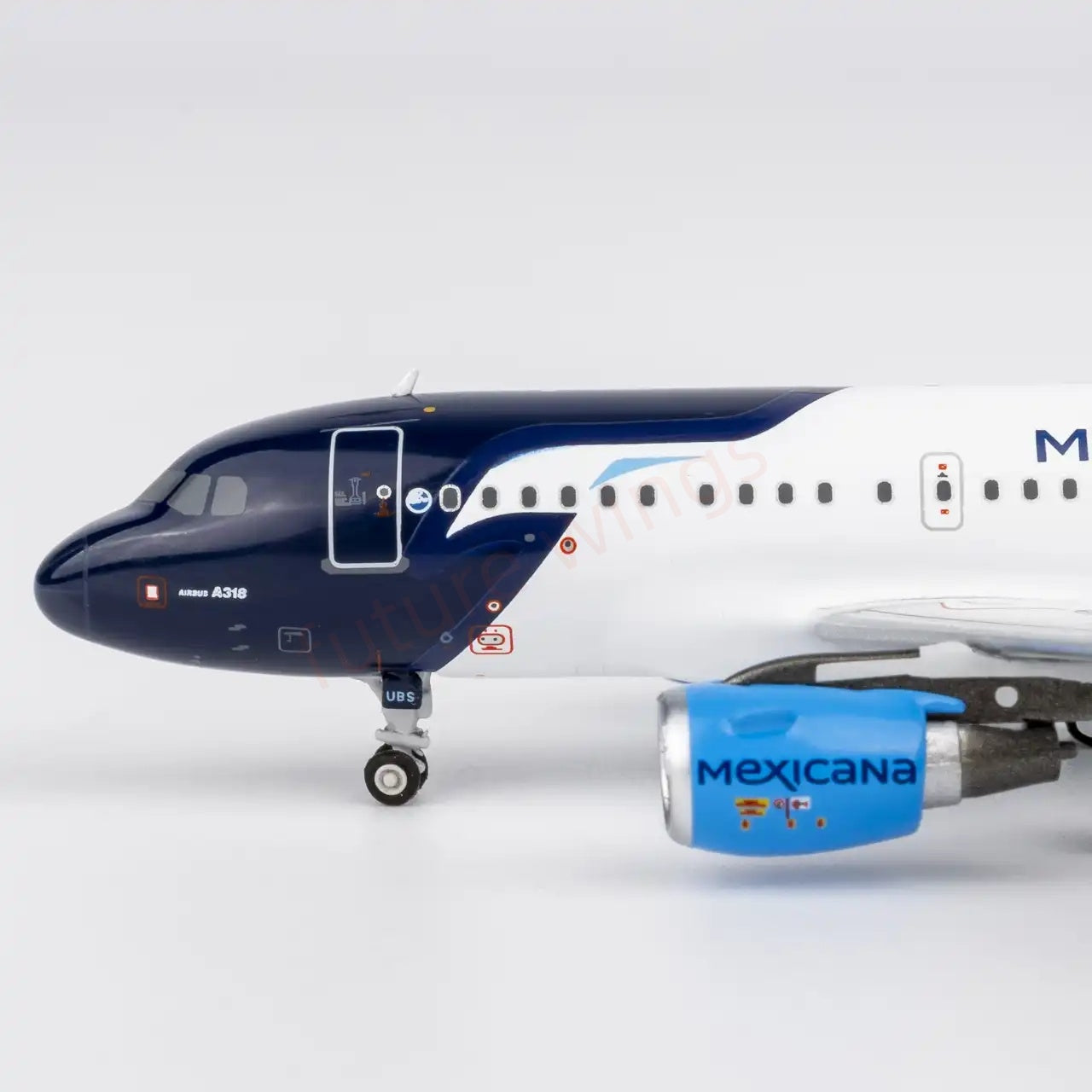 1:400 NG Models NG48028 Mexican A318-100 XA-UBS Aircraft Model+Free Tractor