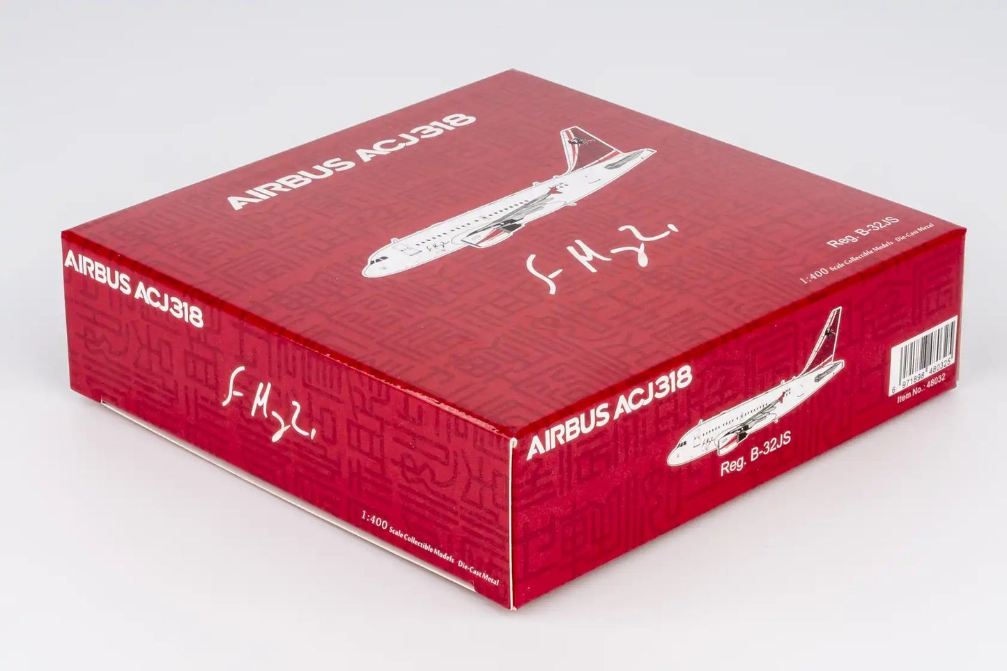 1:400 NG Models NG48032 WangWang ACJ318 (A318-100) B-32JS Aircraft Model+Free Tractor