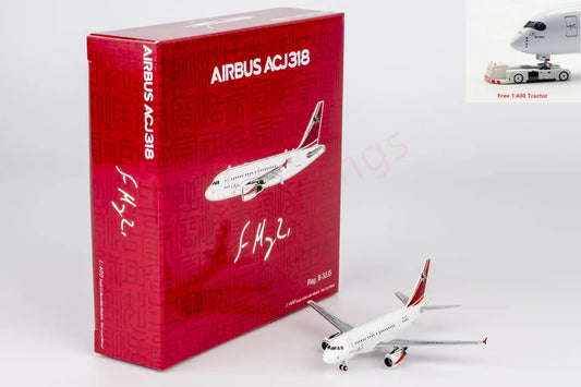 1:400 NG Models NG48032 WangWang ACJ318 (A318-100) B-32JS Aircraft Model+Free Tractor