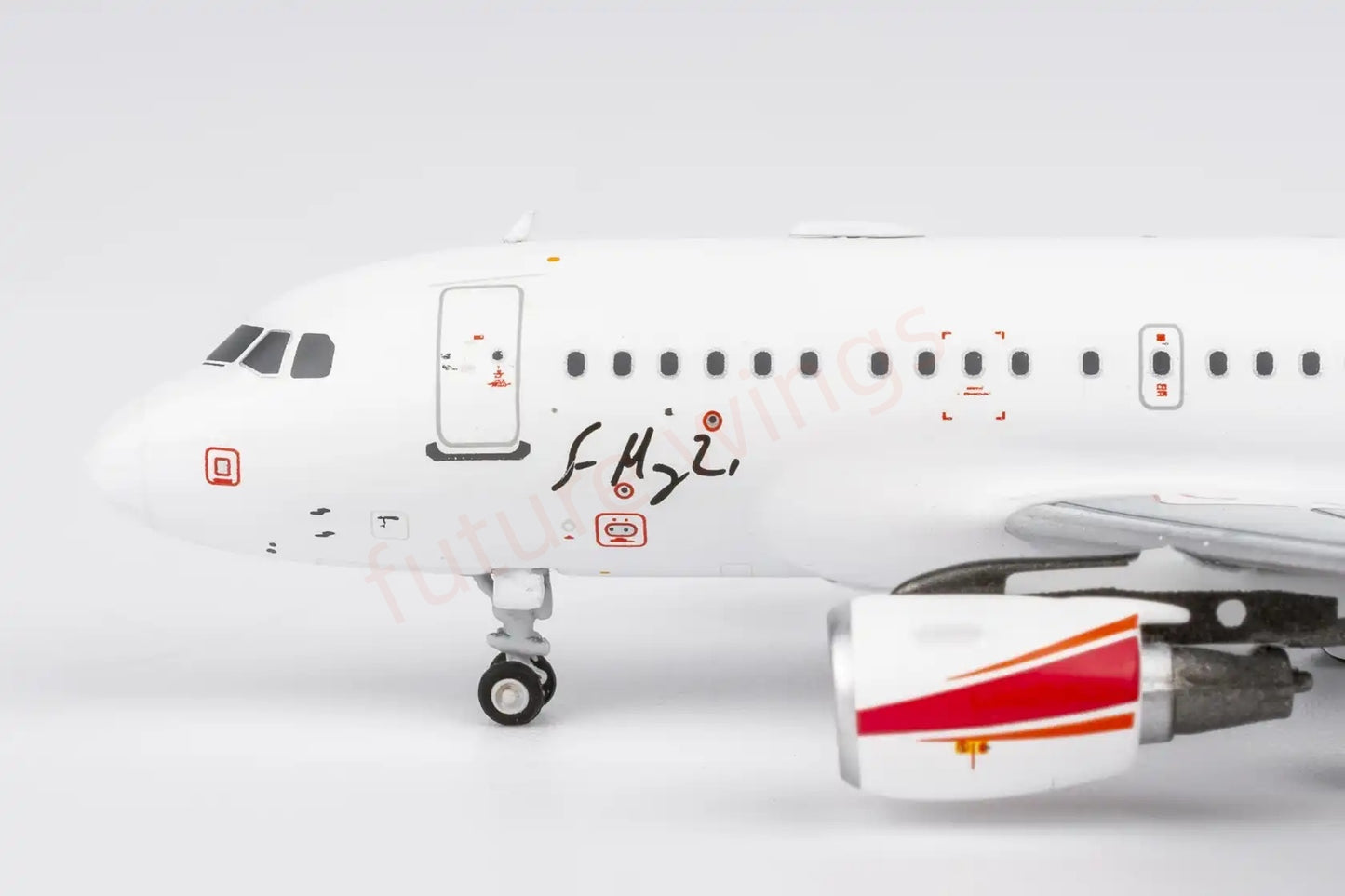 1:400 NG Models NG48032 WangWang ACJ318 (A318-100) B-32JS Aircraft Model+Free Tractor
