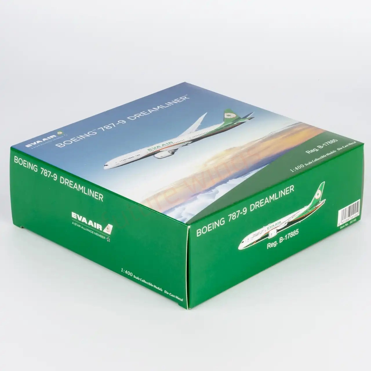 1:400 NG Models NG55145 EVA Air B787-9 B-17885 Aircraft Model+Free Tractor