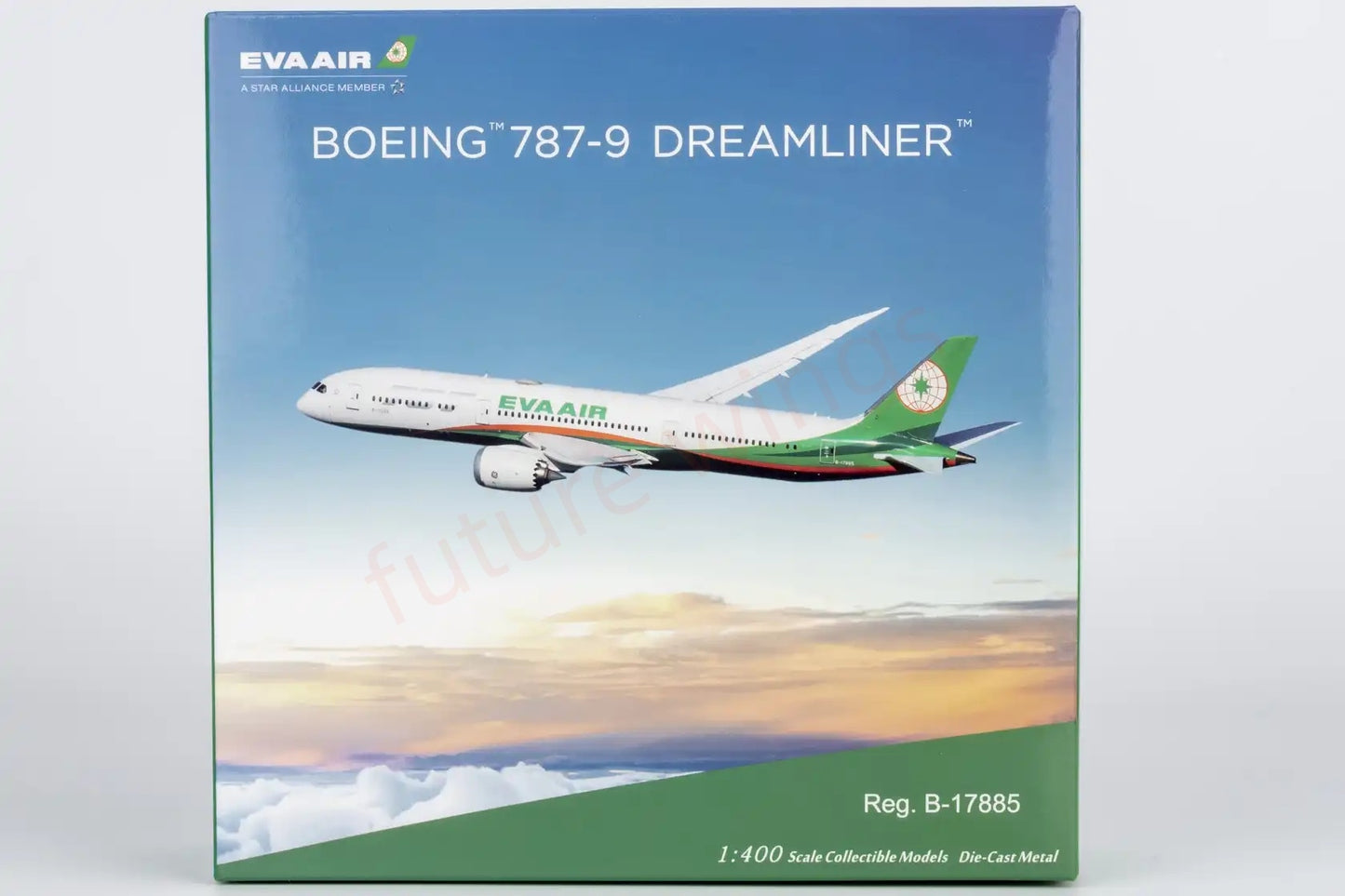 1:400 NG Models NG55145 EVA Air B787-9 B-17885 Aircraft Model+Free Tractor