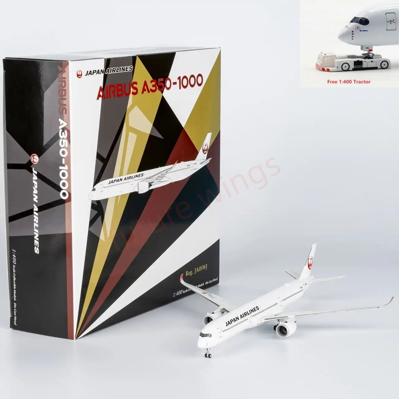 1:400 NG Models NG57017 Japan Airlines JAL A350-1000 JA05WJ Aircraft Model+Free Tractor