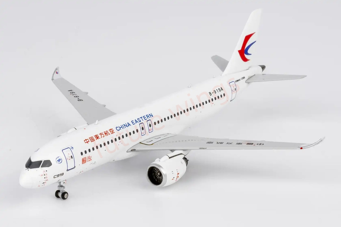 1:400 NG Models NG19201 China Eastern Airlines C919 B-919A Aircraft Model+Free Tractor