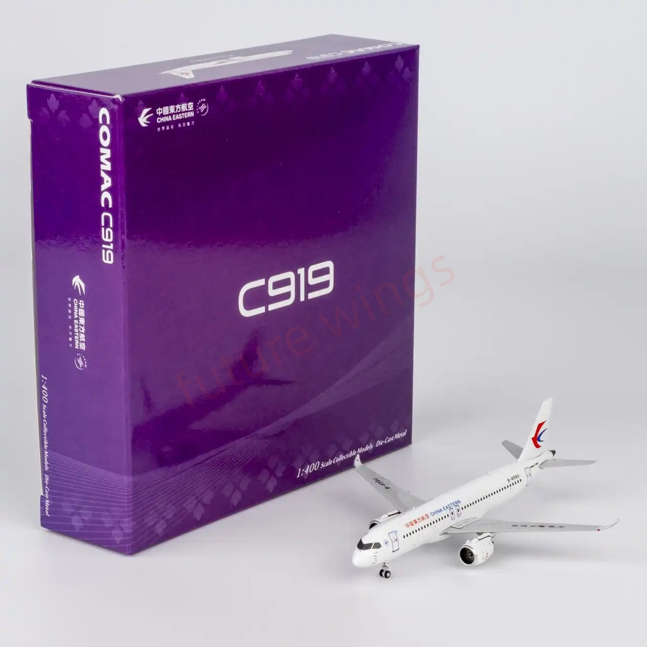 1:400 NG Models NG19211 China Eastern Airlines C919 B-658U Aircraft Model+Free Tractor