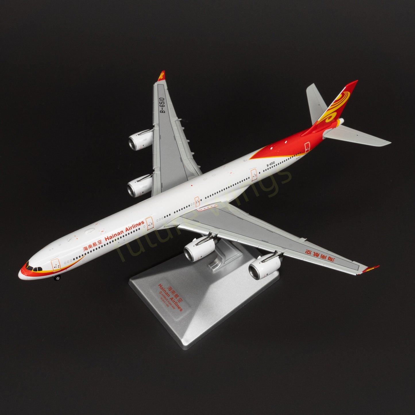 1:400 YY Wings Hainan Airlines A340-600 B-6508/B-6509/B-6510 Aircraft Model+Free Tractor