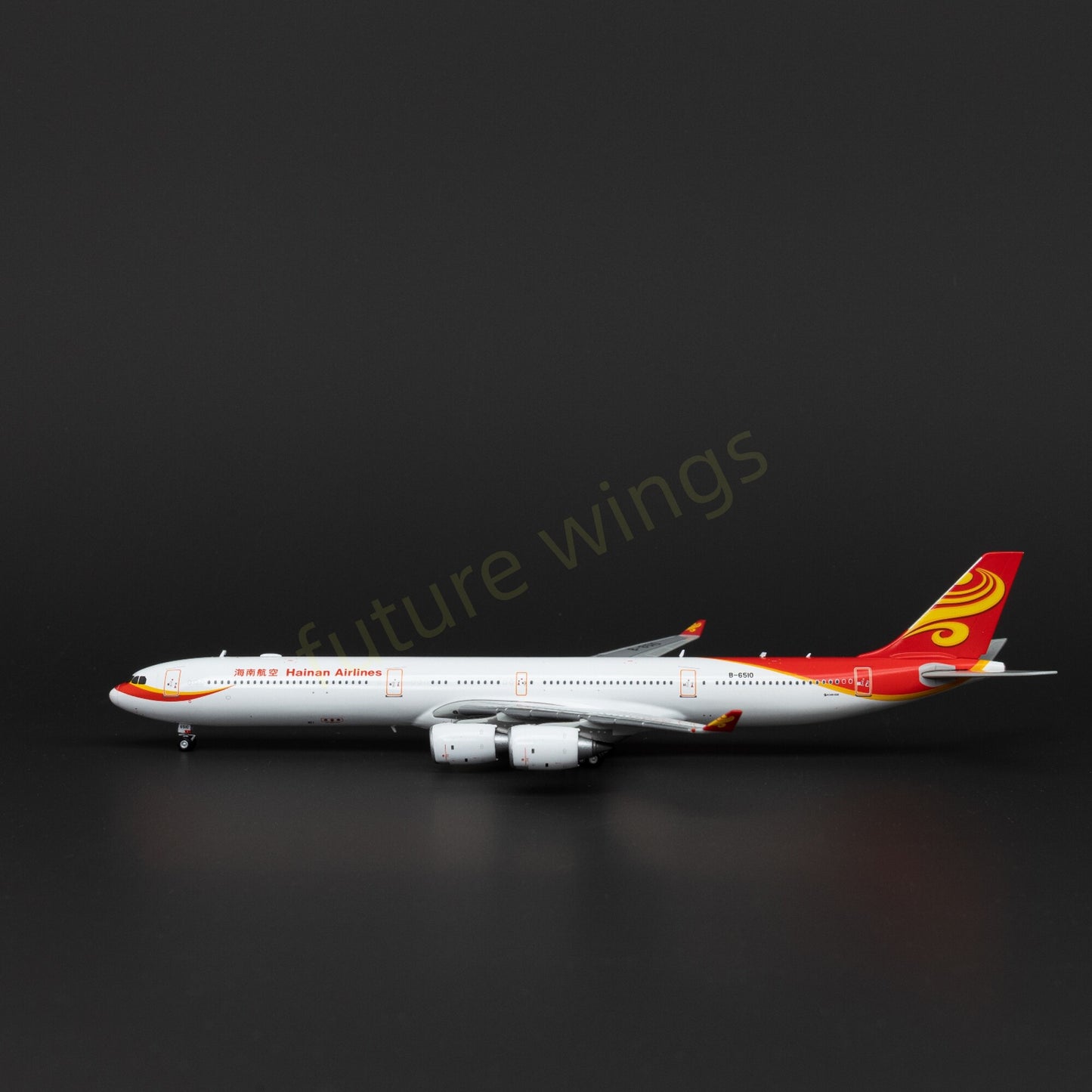 1:400 YY Wings Hainan Airlines A340-600 B-6508/B-6509/B-6510 Aircraft Model+Free Tractor