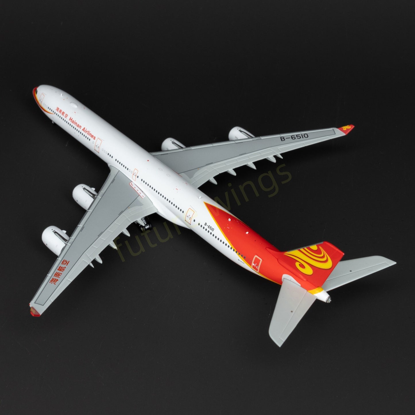 1:400 YY Wings Hainan Airlines A340-600 B-6508/B-6509/B-6510 Aircraft Model+Free Tractor