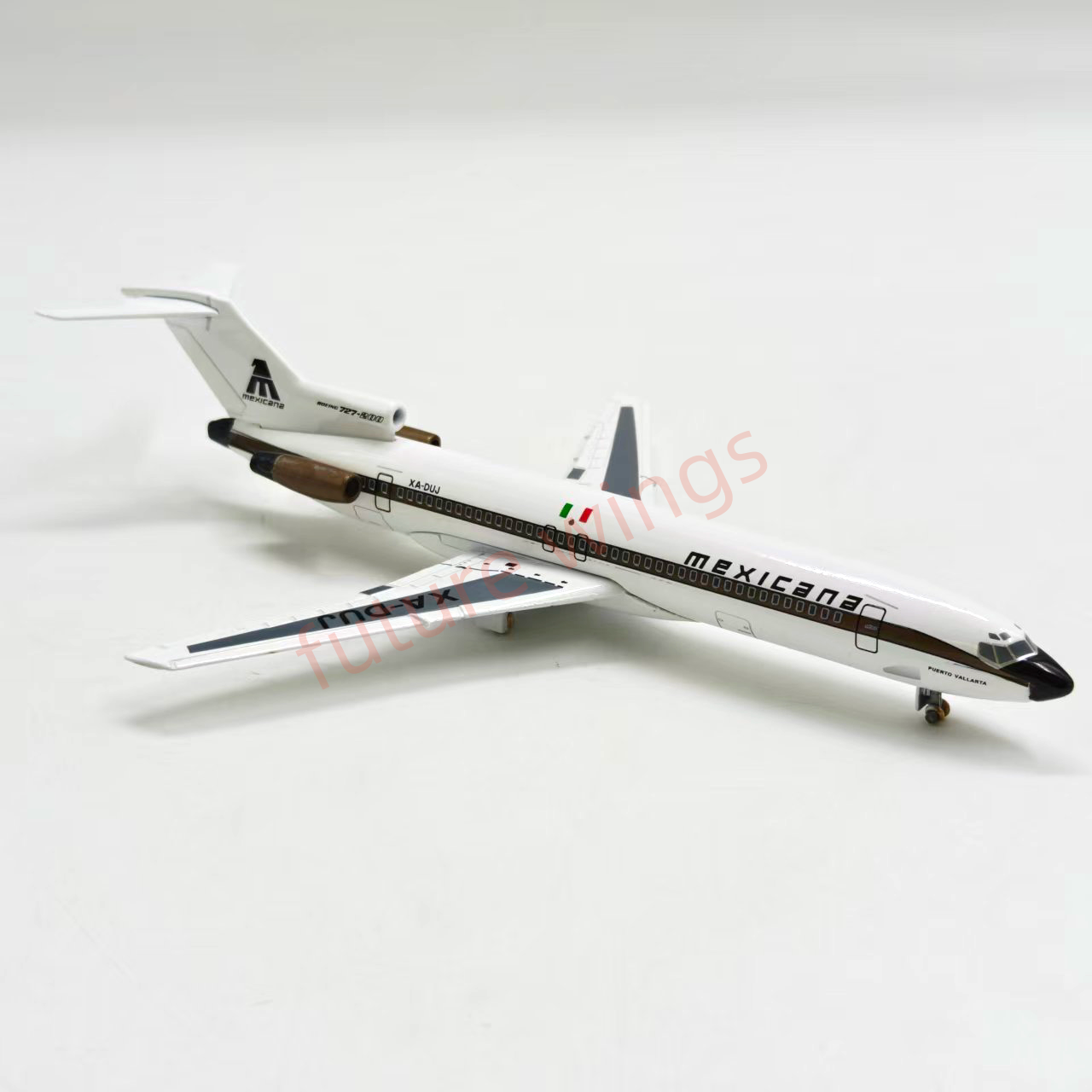 1:250 US Air/Mexican B727-200 (Retractable Landing Gears) Diecast Model