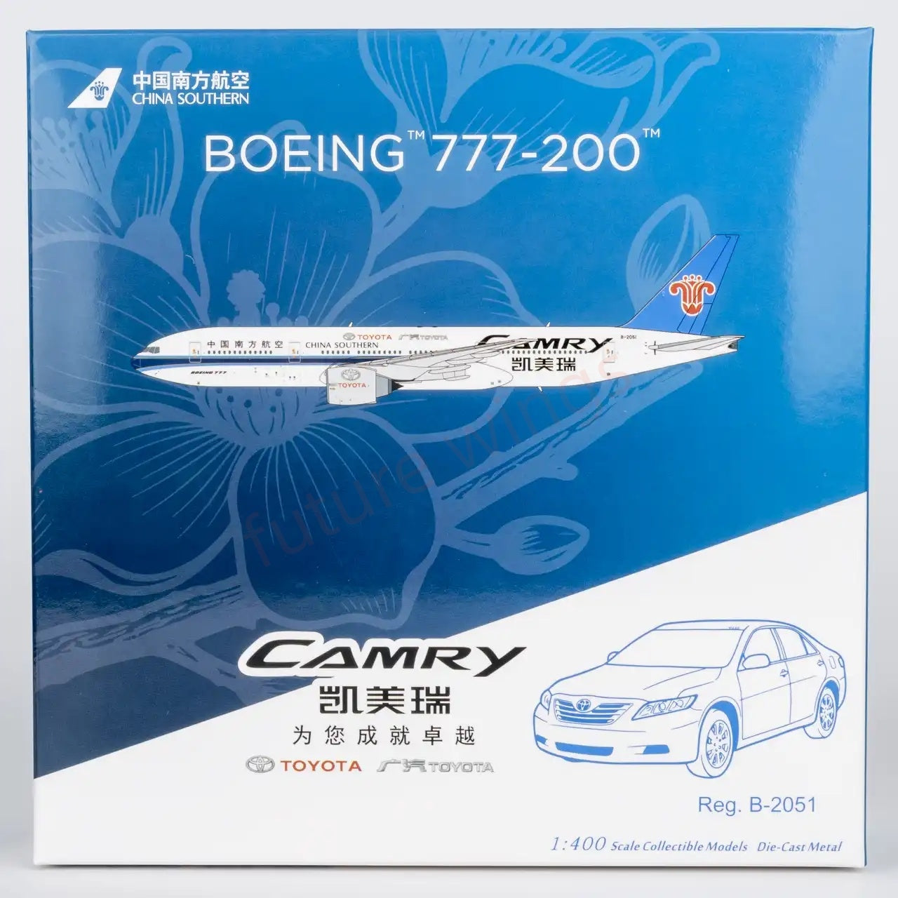 1:400 NG Models NG72067 China Southern Airlines B777-200 B-2051"TOYOTA CAMRY"Aircraft Model+Free Tractor