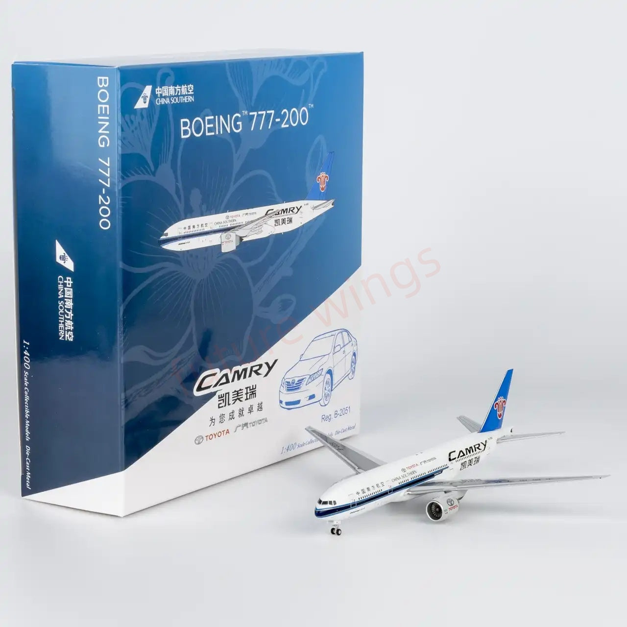 1:400 NG Models NG72067 China Southern Airlines B777-200 B-2051"TOYOTA CAMRY"Aircraft Model+Free Tractor