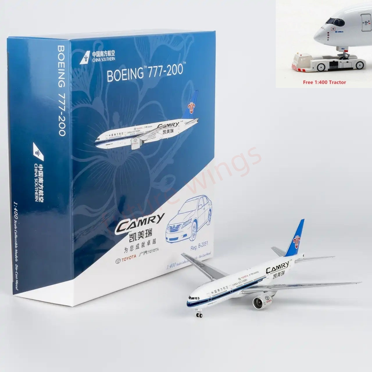 1:400 NG Models NG72067 China Southern Airlines B777-200 B-2051"TOYOTA CAMRY"Aircraft Model+Free Tractor