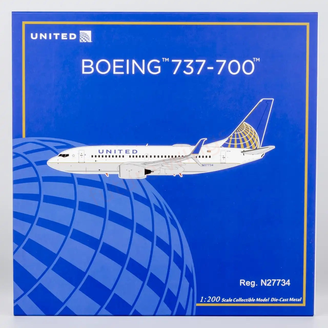 1:200 NG Models NG05035 United Airlines B737-700 N27734 Diecast Aircraft Model