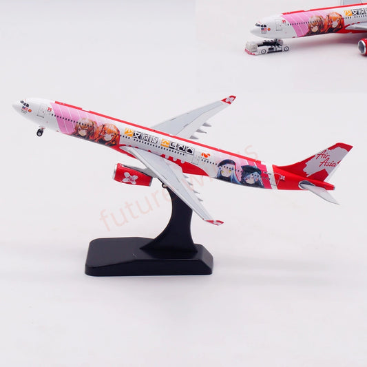 1:400 Aviation400 Air Asia A330-300 9M-XXB Aircraft Model Free Tractor+Stand