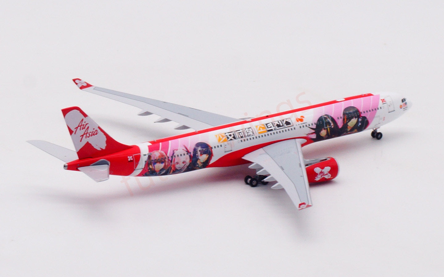 1:400 Aviation400 Air Asia A330-300 9M-XXB Aircraft Model Free Tractor+Stand