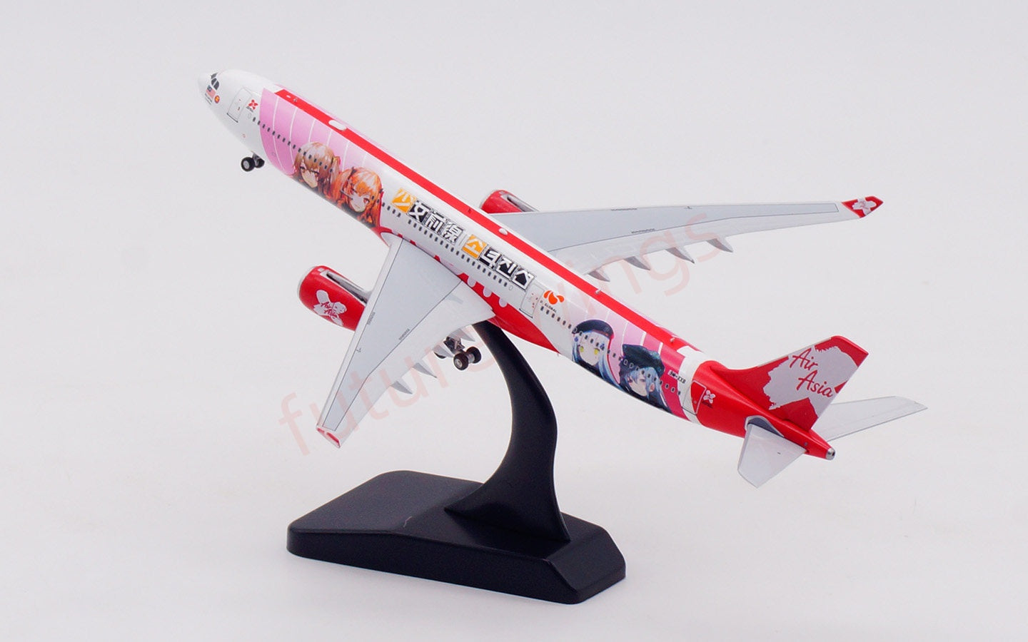1:400 Aviation400 Air Asia A330-300 9M-XXB Aircraft Model Free Tractor+Stand