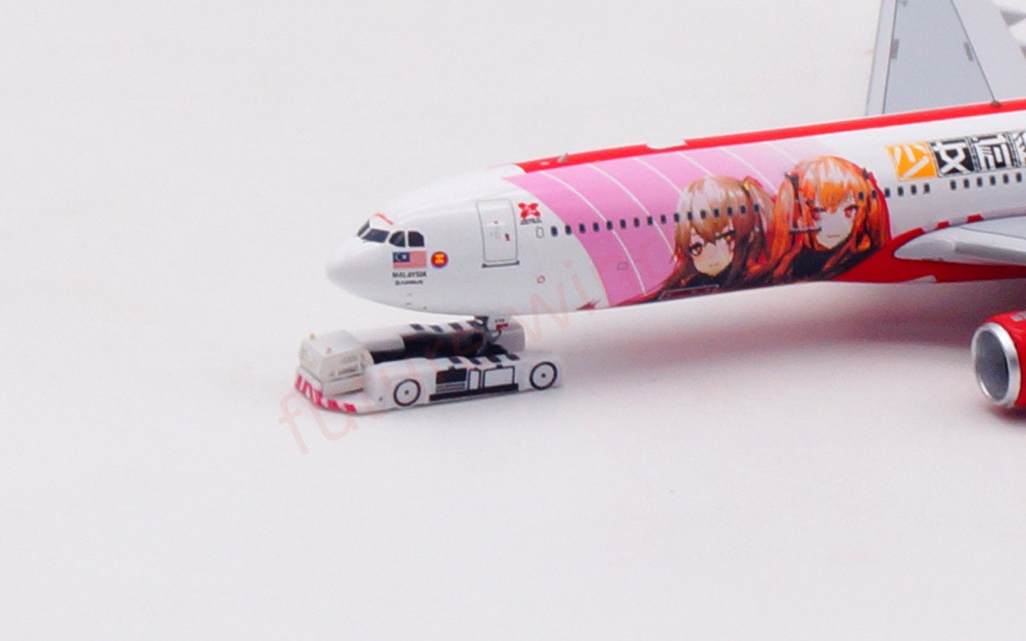 1:400 Aviation400 Air Asia A330-300 9M-XXB Aircraft Model Free Tractor+Stand