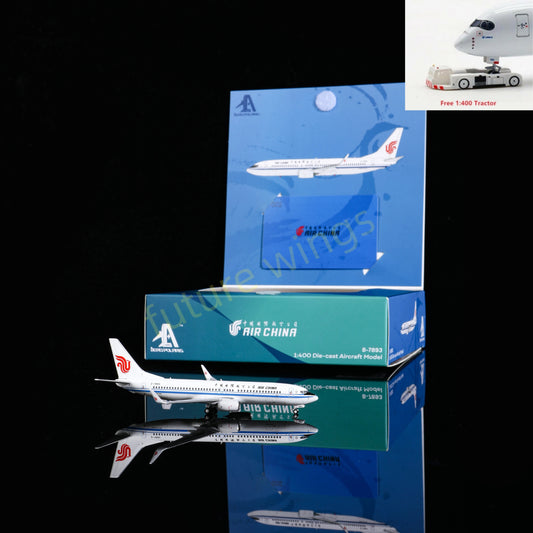 1:400 AeroPolaris Air China B737-800 B-7893 Aircraft Model+Free Tractor