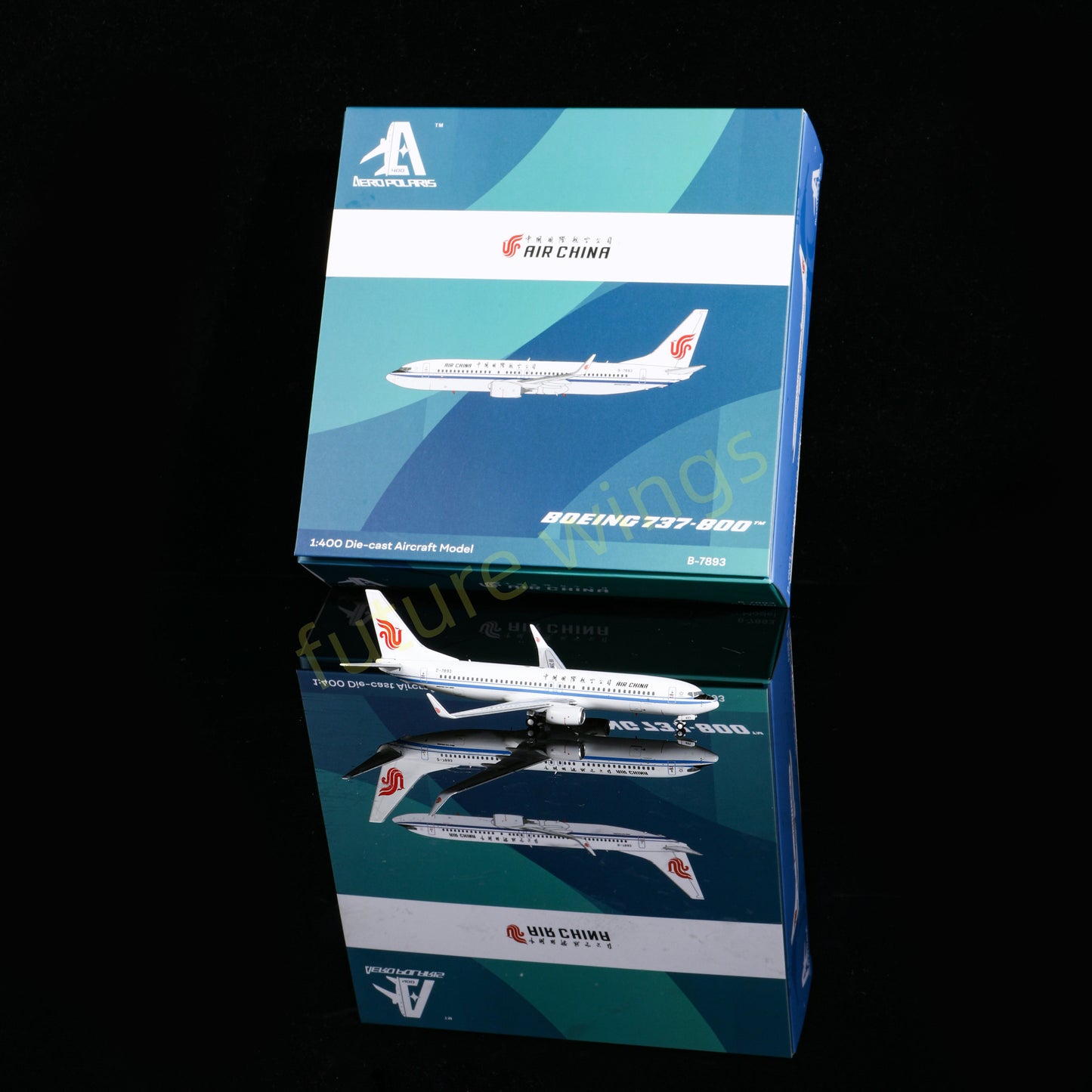 1:400 AeroPolaris Air China B737-800 B-7893 Aircraft Model+Free Tractor