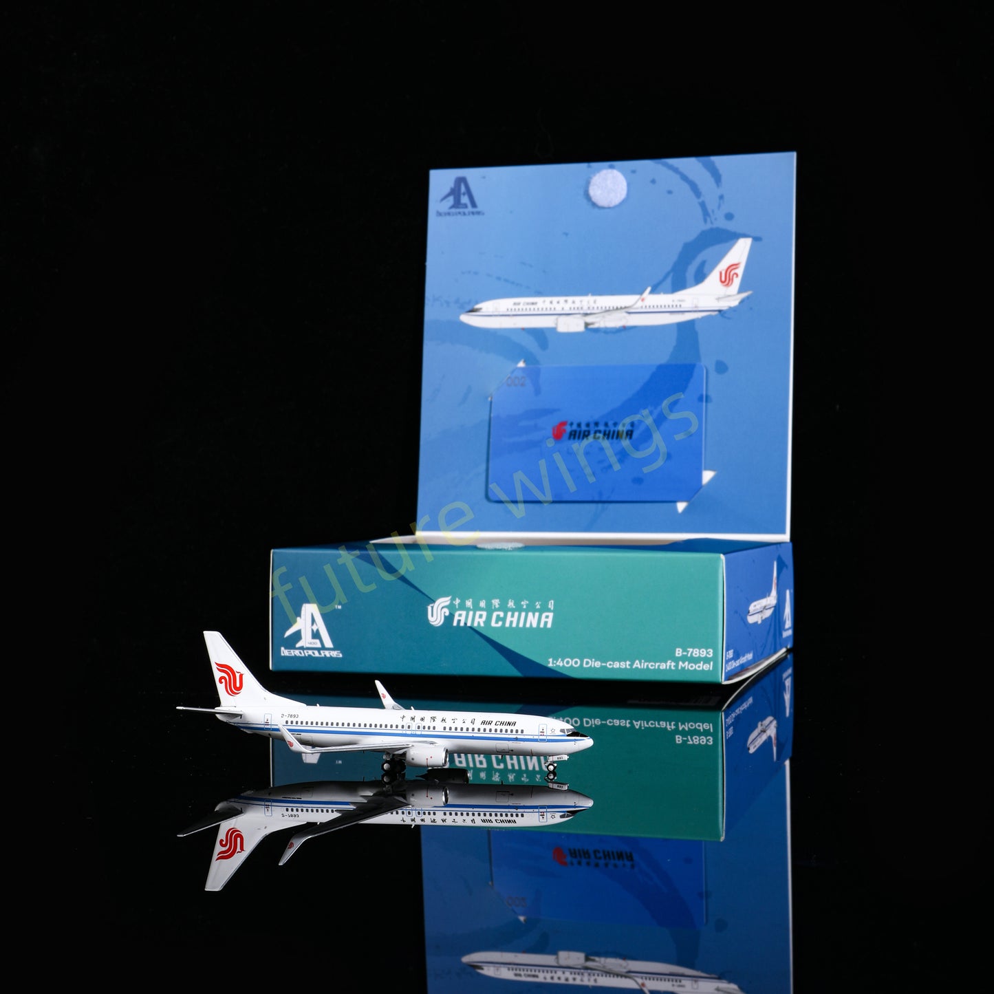 1:400 AeroPolaris Air China B737-800 B-7893 Aircraft Model+Free Tractor
