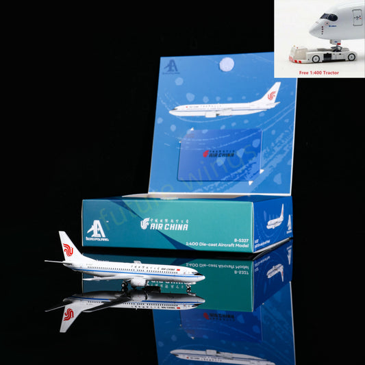 1:400 AeroPolaris Air China B737-800 B-5327 Aircraft Model+Free Tractor