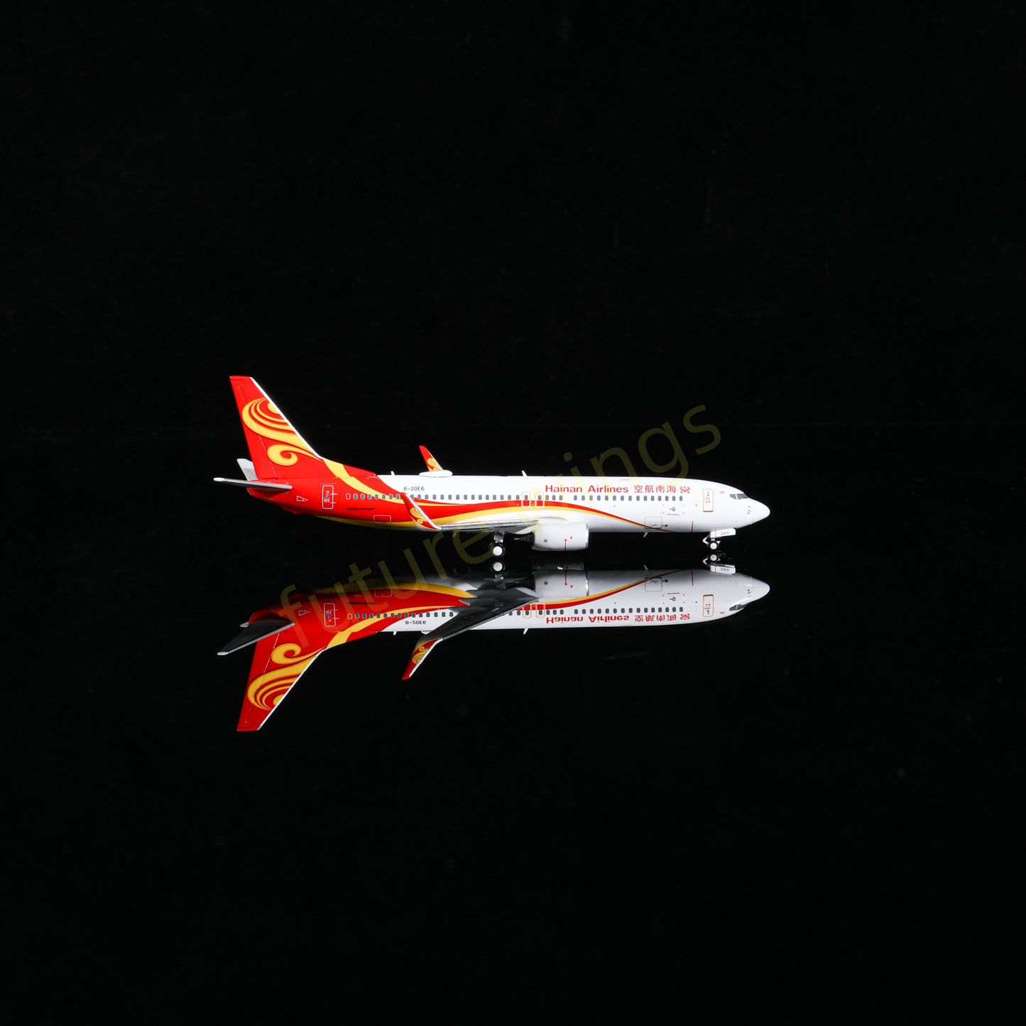1:400 AeroPolaris Hainan Airlines B737-800 B-20E6 Aircraft Model+Free Tractor
