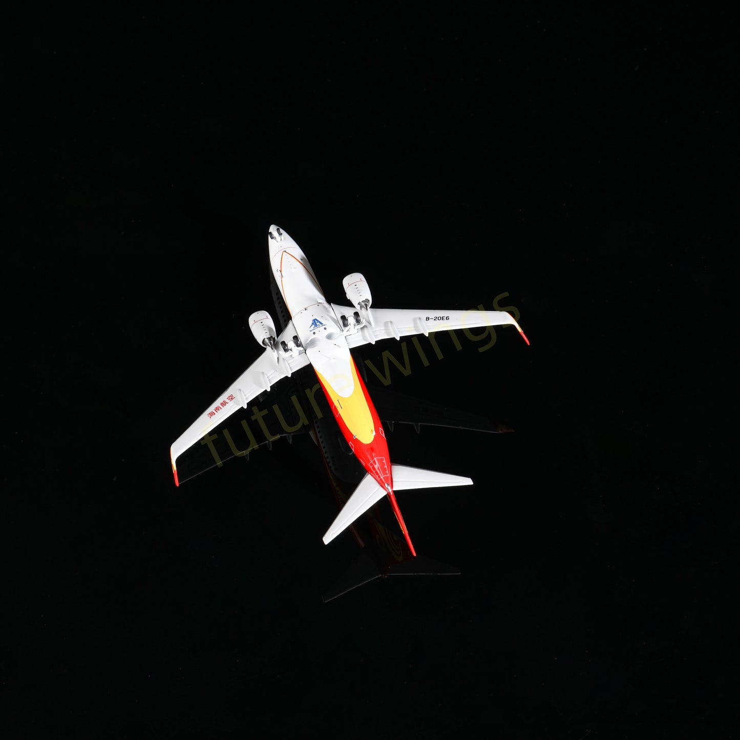 1:400 AeroPolaris Hainan Airlines B737-800 B-20E6 Aircraft Model+Free Tractor