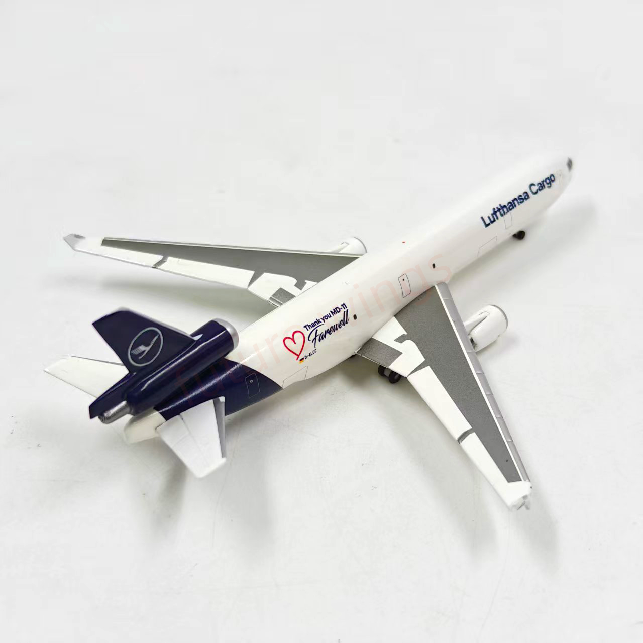 1:500 Herpa Wings 536424 Lufthansa Cargo MD-11F D-ALCC "Farewell" Diecast Aircraft Model