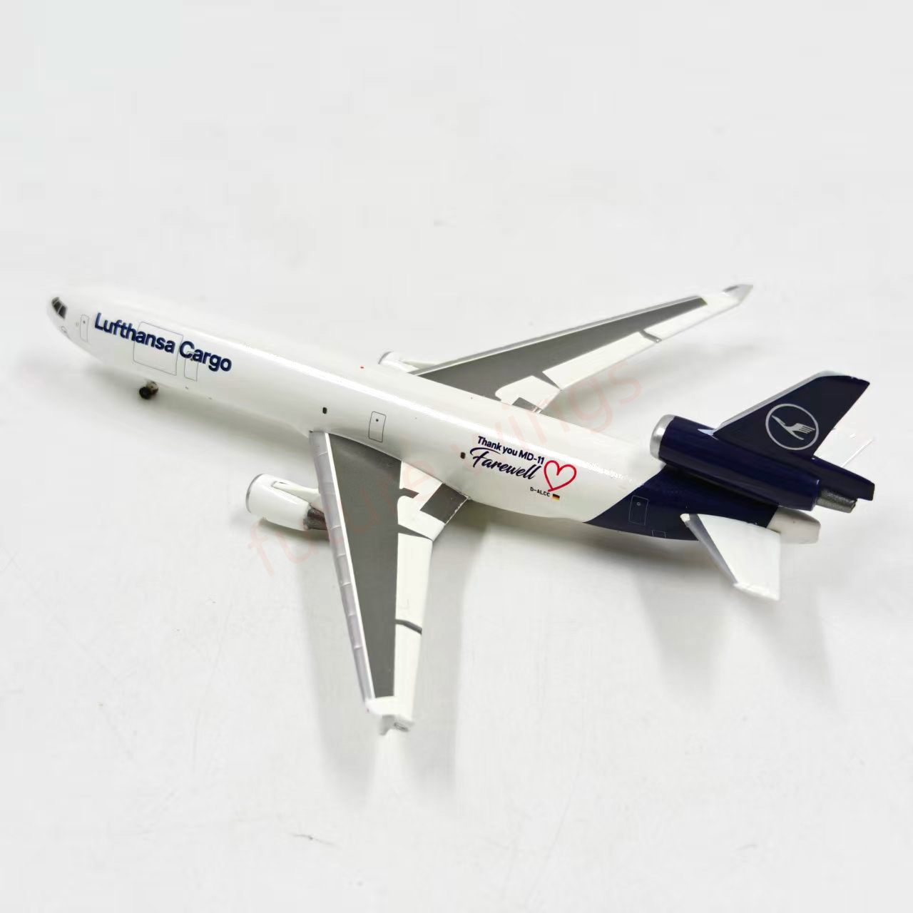1:500 Herpa Wings 536424 Lufthansa Cargo MD-11F D-ALCC "Farewell" Diecast Aircraft Model
