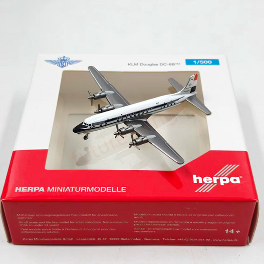 1:500 Herpa Wings 536998 KLM Douglas DC-6B PH-DFH Diecast Aircraft Model