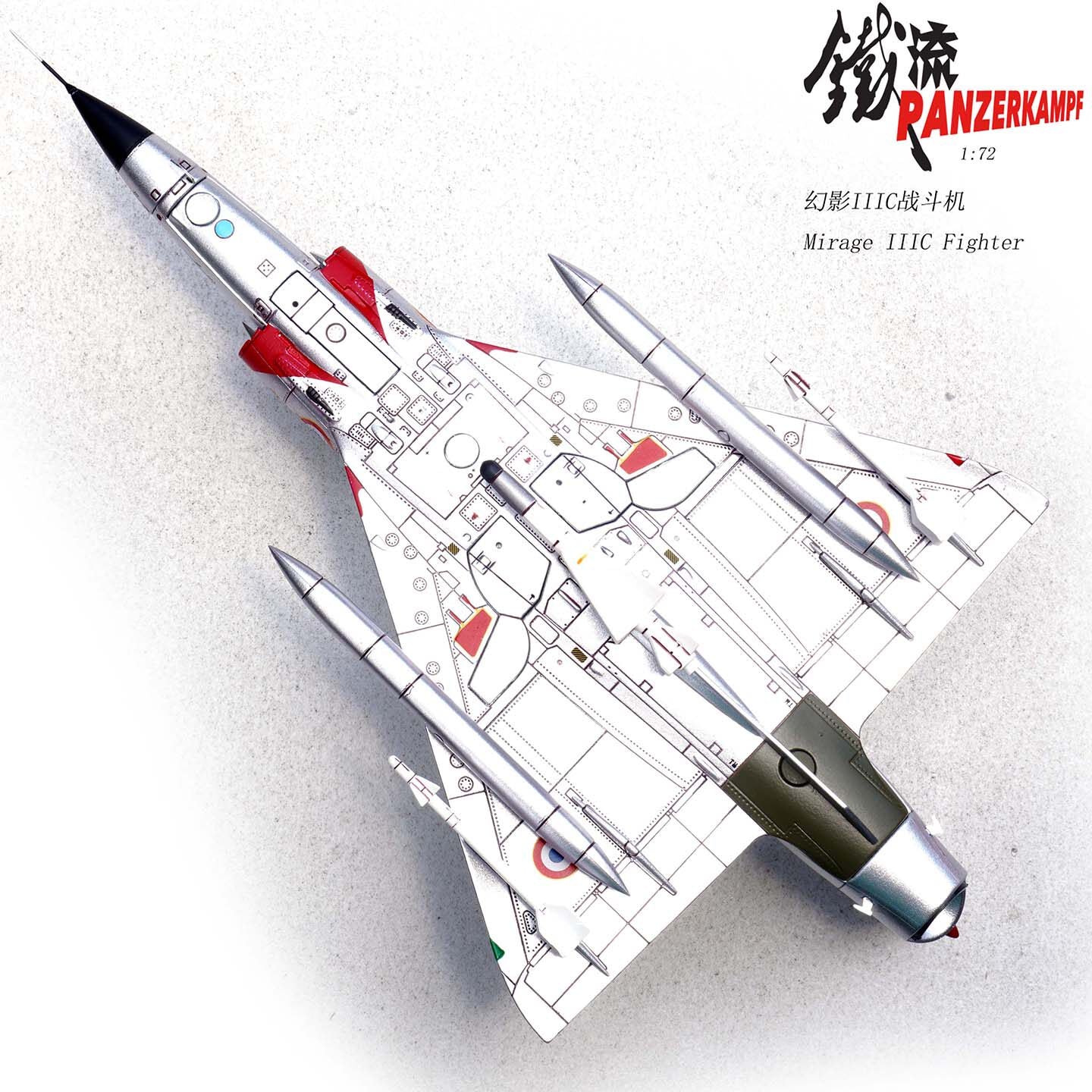 1:72 Panzerkampf 14648PD Israeli Air Force Mirage III 70 117 Fighter