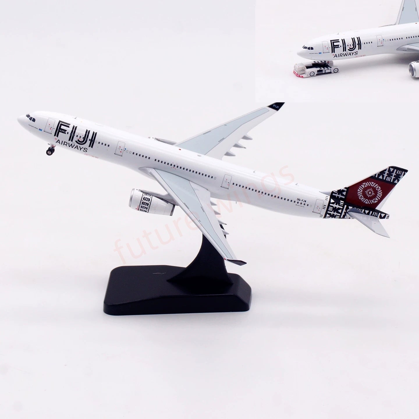 1:400 Aviation400 Fuji Airways A330-300 DQ-FJW Aircraft Model Free Tractor+Stand
