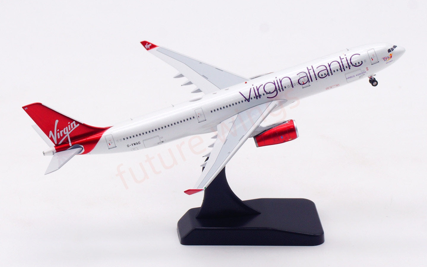 1:400 Aviation400 Virgin Atlantic A330-300 G-VWAG Aircraft Model Free Tractor+Stand