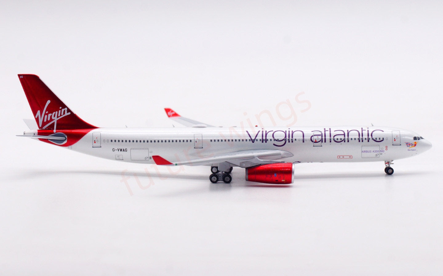 1:400 Aviation400 Virgin Atlantic A330-300 G-VWAG Aircraft Model Free Tractor+Stand