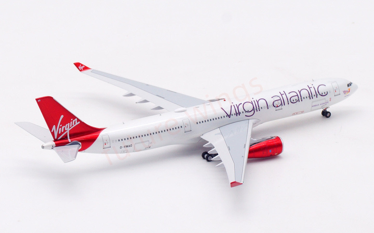 1:400 Aviation400 Virgin Atlantic A330-300 G-VWAG Aircraft Model Free Tractor+Stand