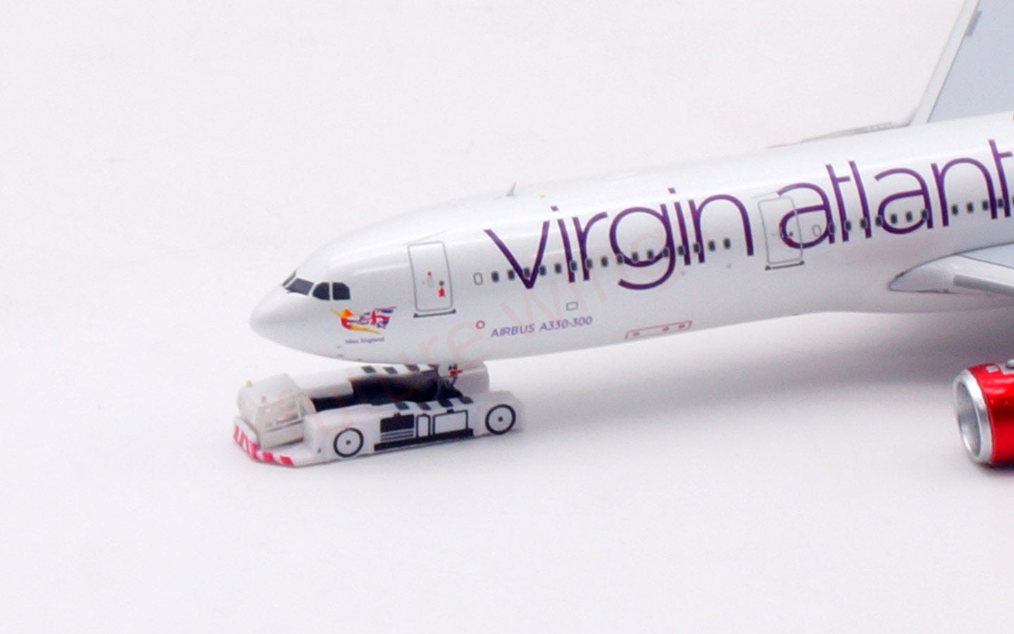 1:400 Aviation400 Virgin Atlantic A330-300 G-VWAG Aircraft Model Free Tractor+Stand
