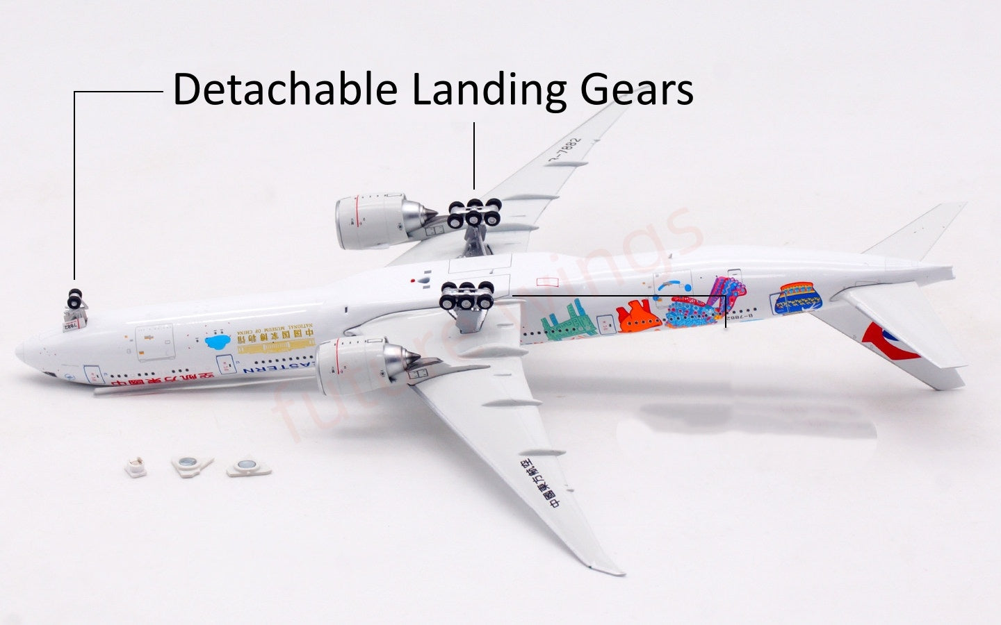 1:400 Aviation400 China Eastern Airlines B777-300ER B-7882 Aircraft Model Free Tractor+Stand