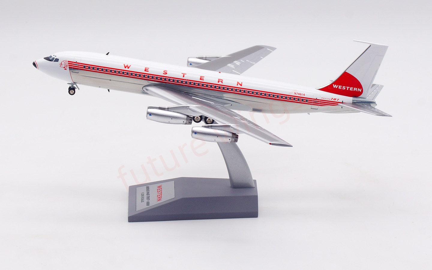 1:200 InFlight200 Western Airlines B707-100 N74614 Diecast Aircraft Model