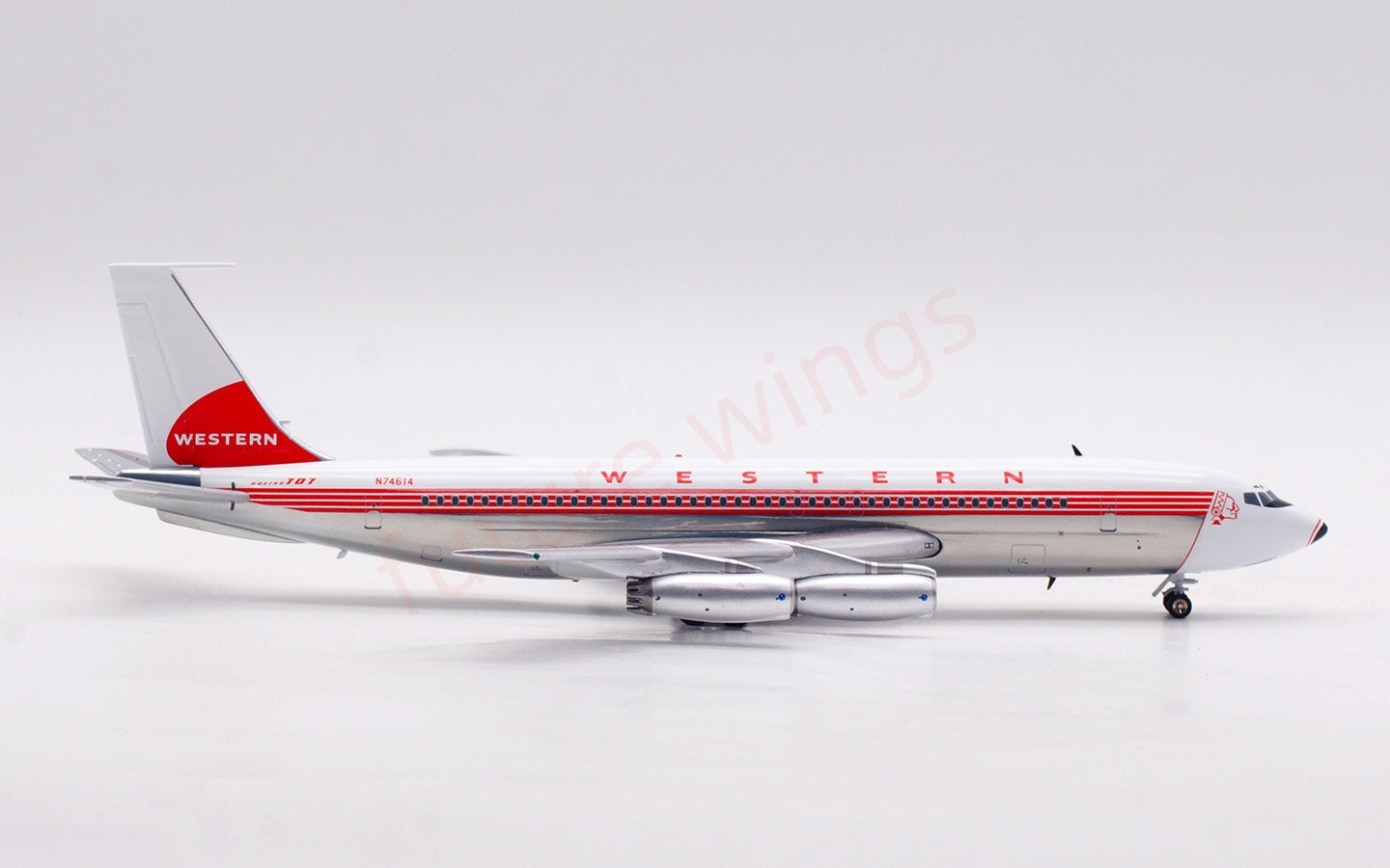 1:200 InFlight200 Western Airlines B707-100 N74614 Diecast Aircraft Model