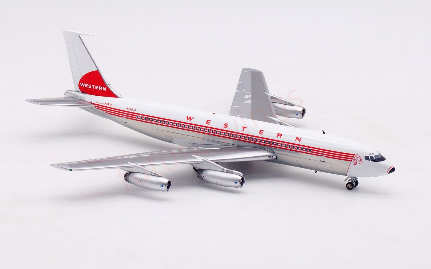 1:200 InFlight200 Western Airlines B707-100 N74614 Diecast Aircraft Model