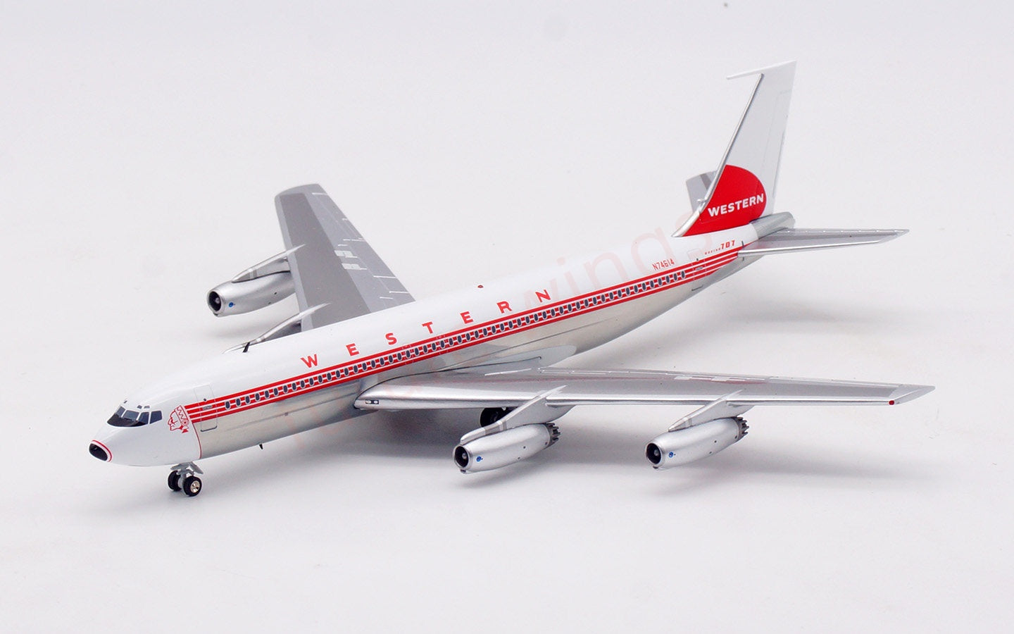 1:200 InFlight200 Western Airlines B707-100 N74614 Diecast Aircraft Model