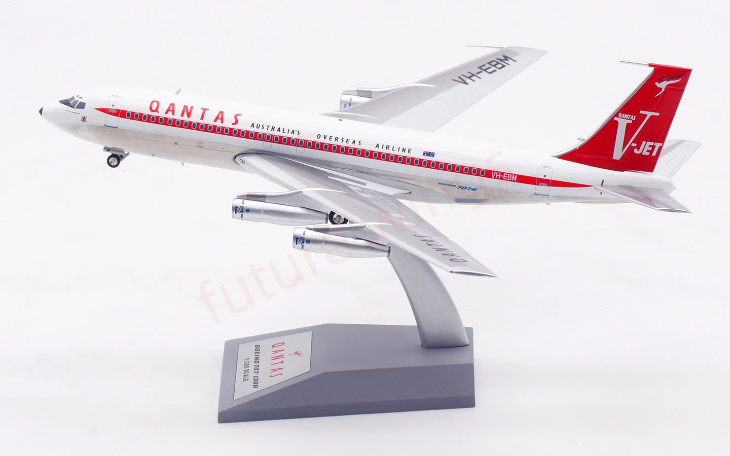 1:200 InFlight200 Qantas Airways B707-100 VH-EBM Diecast Aircraft Model