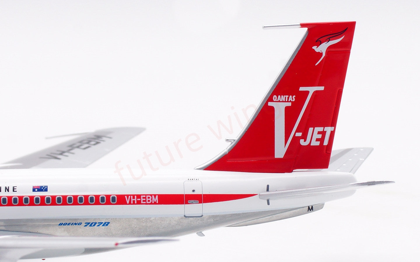 1:200 InFlight200 Qantas Airways B707-100 VH-EBM Diecast Aircraft Model