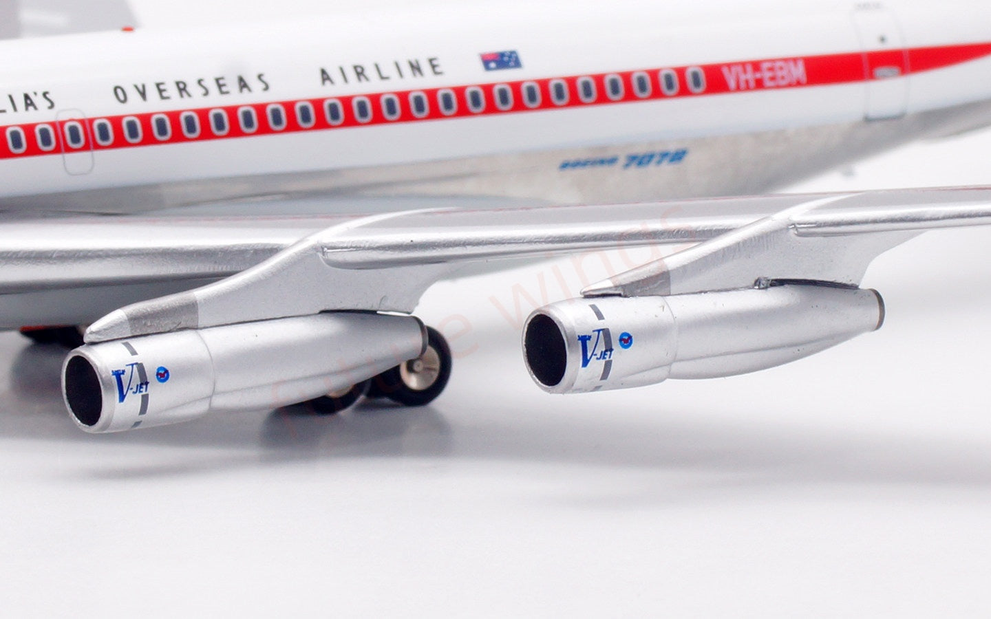 1:200 InFlight200 Qantas Airways B707-100 VH-EBM Diecast Aircraft Model