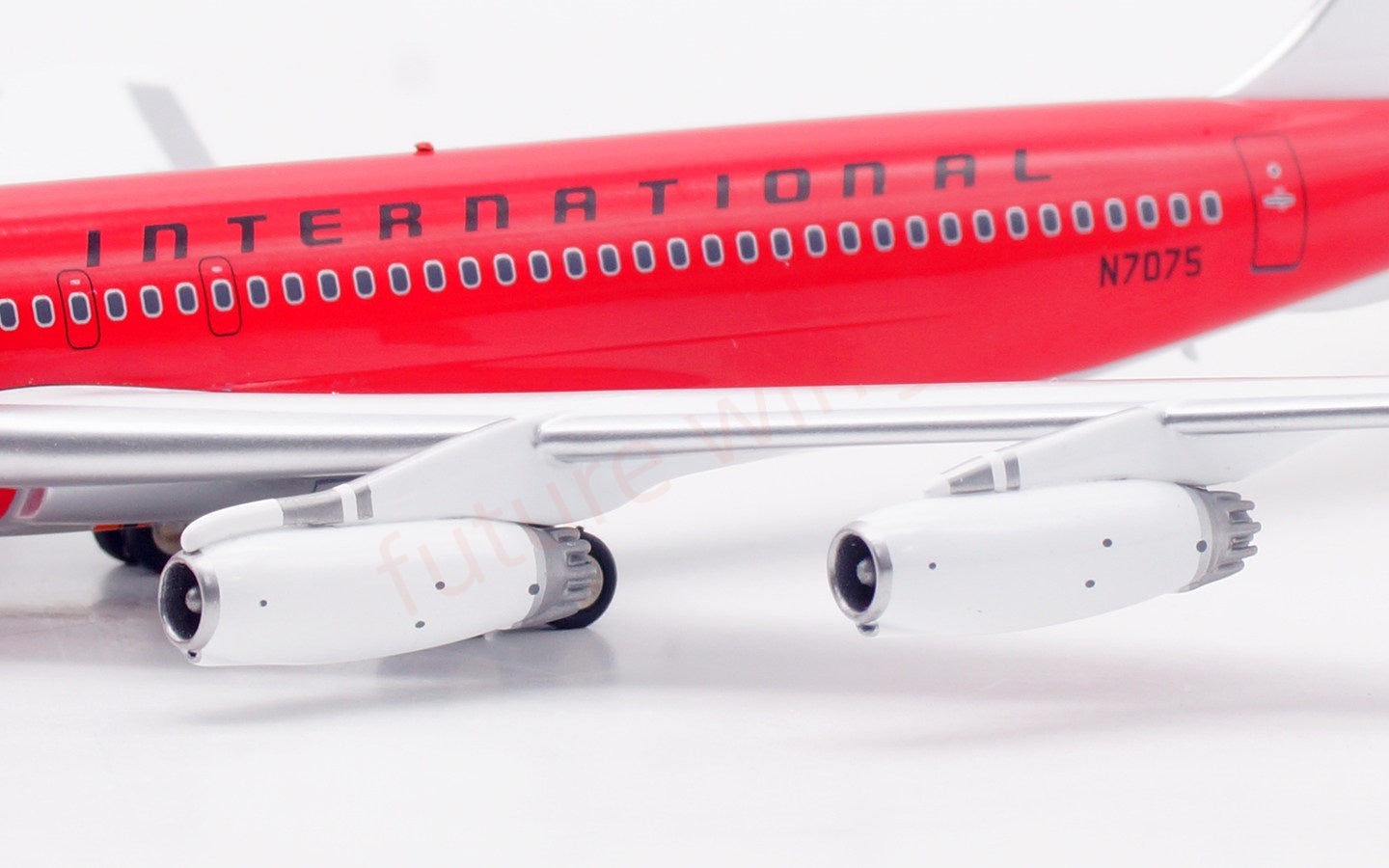1:200 InFlight200 Braniff International B707-200 N7075 "Red" Diecast Aircraft Model