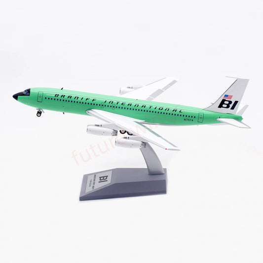1:200 InFlight200 Braniff International B707-200 N7074 “Green” Diecast Aircraft Model