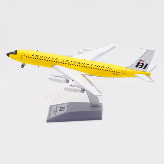 1:200 InFlight200 Braniff International B707-200 N7073 “Yellow” Diecast Aircraft Model