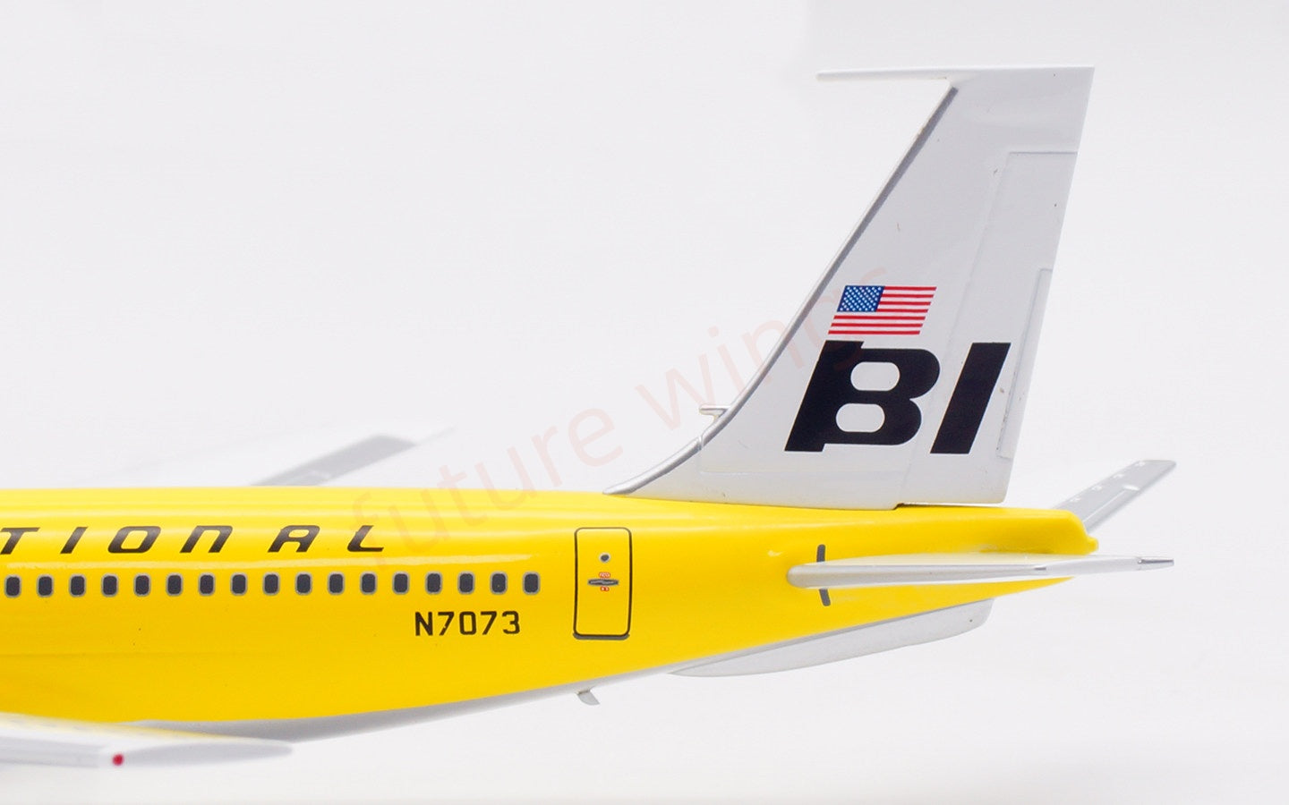1:200 InFlight200 Braniff International B707-200 N7073 “Yellow” Diecast Aircraft Model