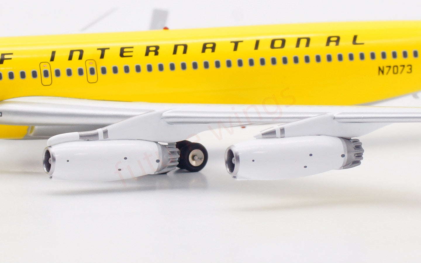 1:200 InFlight200 Braniff International B707-200 N7073 “Yellow” Diecast Aircraft Model
